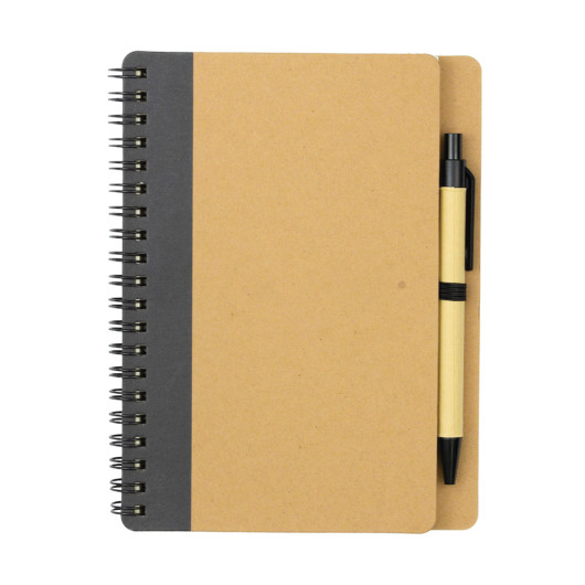 Lamington Notebook and Pens Black